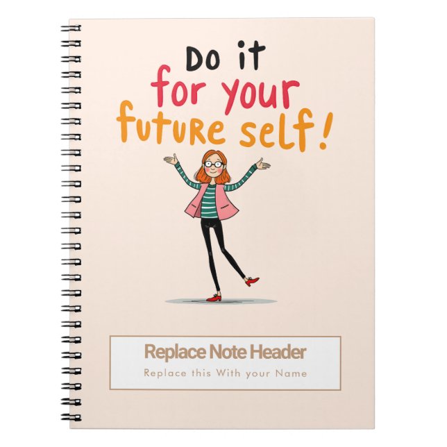 Cuaderno Personalized Motivational Notebook (Frente)
