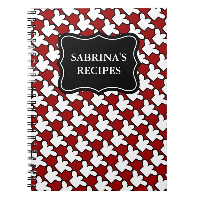 Cuaderno Personalized name notebook | recipe cookbook (Frente)
