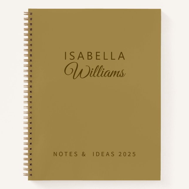 Cuaderno Personalized notebook Gold Professional Success (Anverso)