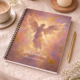 Cuaderno Personalized Notebook With Elegant Angel Cover