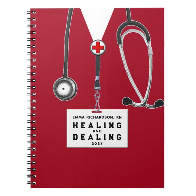 Cuaderno personalized nurse journal notebook (Frente)