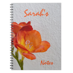 Cuaderno Personalized Orange Fressia Notebook