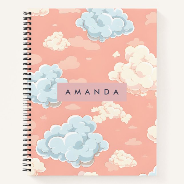 Cuaderno Personalized Pastel Cloud Dreamscape  (Anverso)