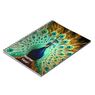 Cuaderno Personalized Peacock Frequencies Planner 