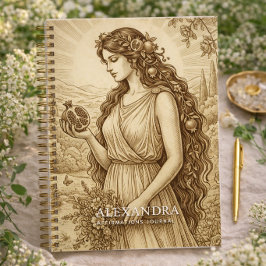 Cuaderno Personalized Persephone Affirmations Journal