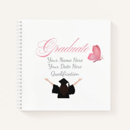 Cuaderno Personalized Pink Graduate Gift, Custom Name 