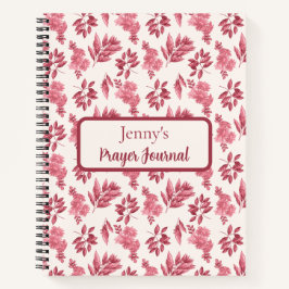 Cuaderno Personalized Pink Toile Prayer Journal