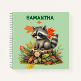 Cuaderno Personalized Raccoon Notebook