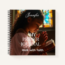 Cuaderno Personalized Religious photo prayer journal 