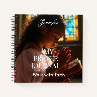 Cuaderno Personalized Religious photo prayer journal 