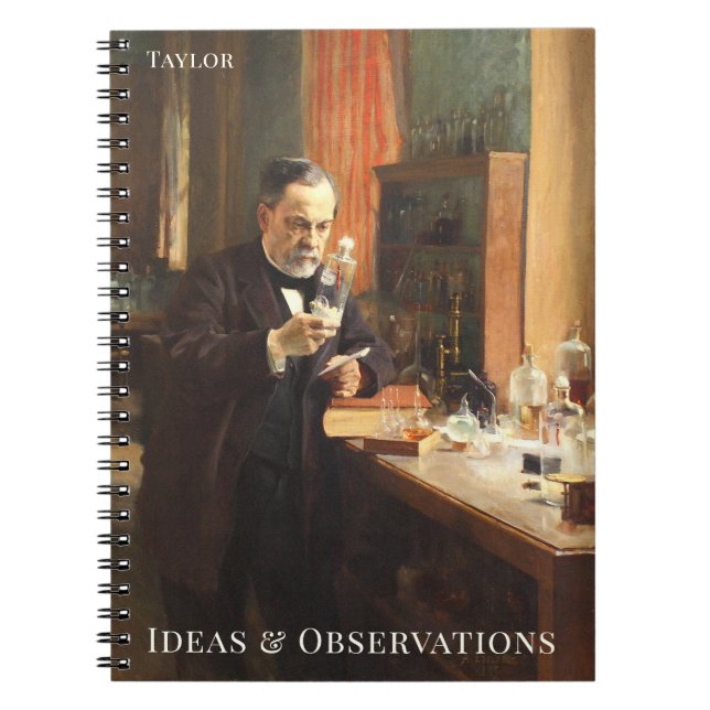 Cuaderno Personalized Science Notebook – Louis Pasteur Art (Frente)