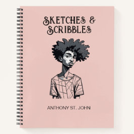 Cuaderno Personalized Sketches and Scribbles Notebook