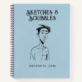 Cuaderno Personalized Sketches and Scribbles Notebook