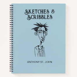 Cuaderno Personalized Sketches and Scribbles Notebook