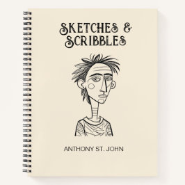 Cuaderno Personalized Sketches and Scribbles Notebook