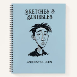 Cuaderno Personalized Sketches and Scribbles Notebook