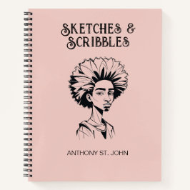 Cuaderno Personalized Sketches and Scribbles Notebook