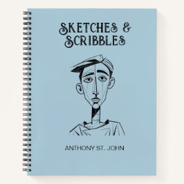 Cuaderno Personalized Sketches and Scribbles Notebook
