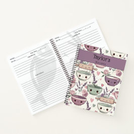 Cuaderno Personalized Smiling Floral Keepsake Recipe 