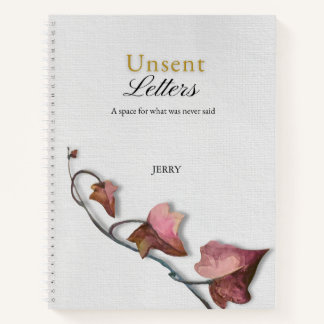 Cuaderno Personalized Soft Watercolor Botanical Design