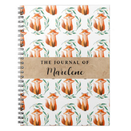 Cuaderno Personalized Spiral Photo Notebook – Cute Fox 