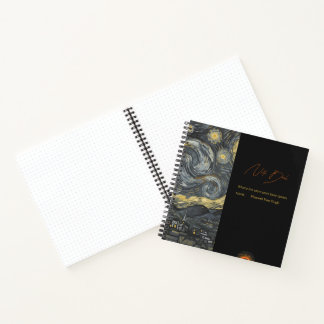 Cuaderno Personalized Starry Night Aesthetic Notebook 