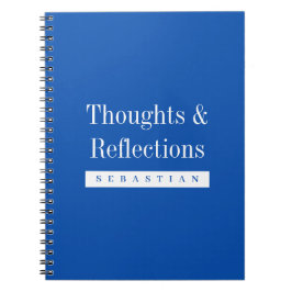 Cuaderno Personalized Thoughts & Reflections Journal