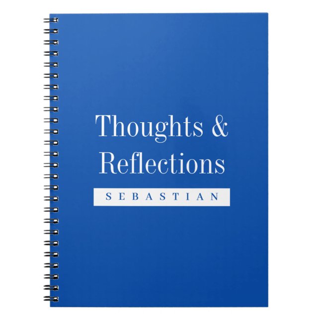 Cuaderno Personalized Thoughts & Reflections Journal (Frente)