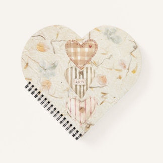 Cuaderno Personalized trendy mulberry artwork with hearts
