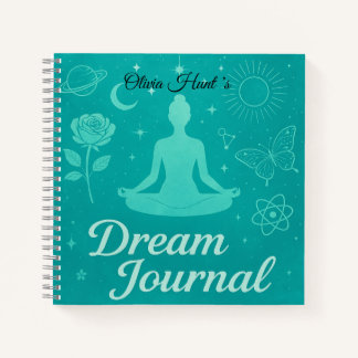 Cuaderno Personalized Turquoise Dream Journal Notebook