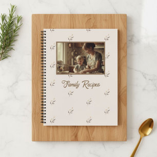 Cuaderno Personalized Vintage Photo Recipe Journal