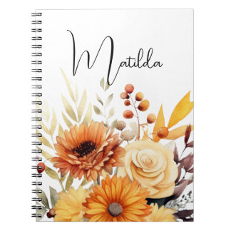 Cuaderno Personalized Watercolor floral 