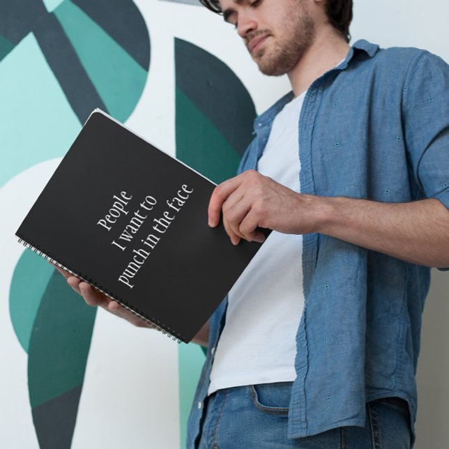Cuaderno Personas a las que quiero golpear en el bloc de no (Subido por el creador)