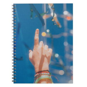 Cuaderno Personas con luz azul