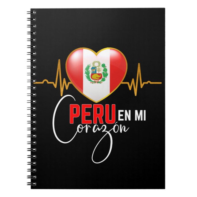 Cuaderno Perú en mi Corazón Orgullo Peruano (Frente)