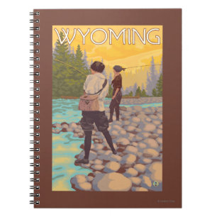 Cuaderno Pesca con mosca de las mujeres - Wyoming