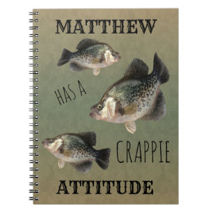 Cuaderno Pesca de actitud de Crappie