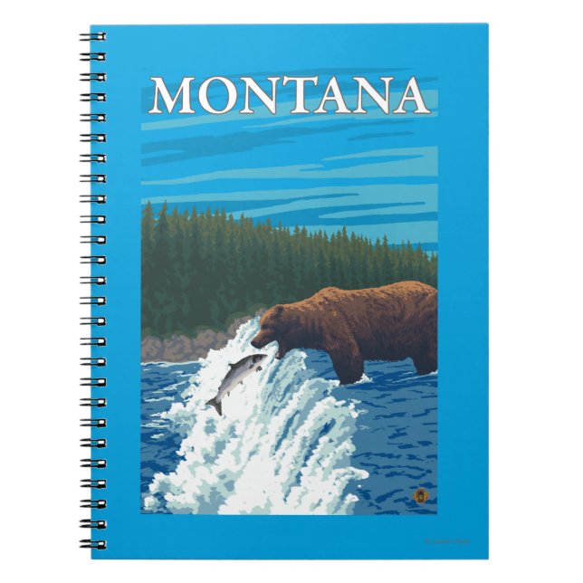 Cuaderno Pesca de oso en el río Montana (Frente)