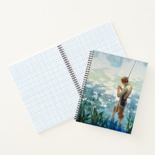 Cuaderno Pesca de Thoreau en Walden Pond, por N. C. Wyeth