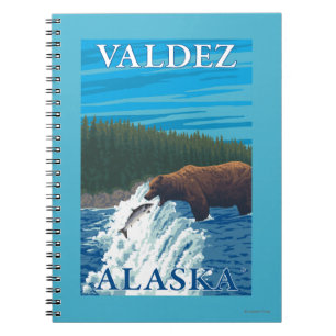 Cuaderno Pesca del oso en el río - Valdez, Alaska