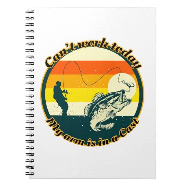 Cuaderno Pesca divertida no puede funcionar Hoy mi brazo es (Frente)