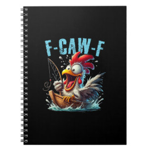 Cuaderno Pesca F-Caw-F Gallina Divertida Grita Humor