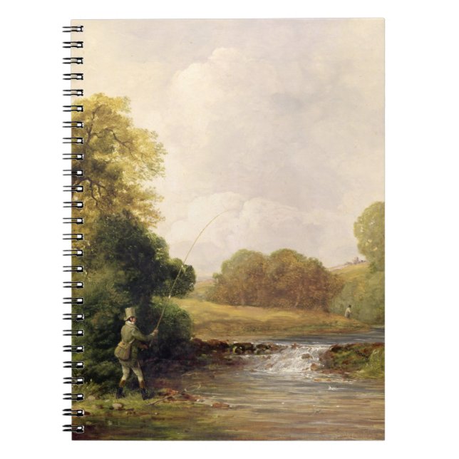 Cuaderno Pesca: Jugando un pescado (aceite en lona) (Frente)