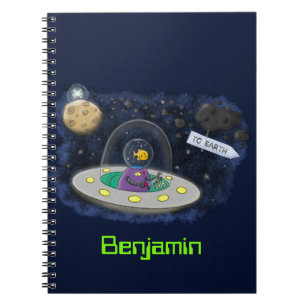 Cuaderno Pescado alegre lindo del ilustracion del personali