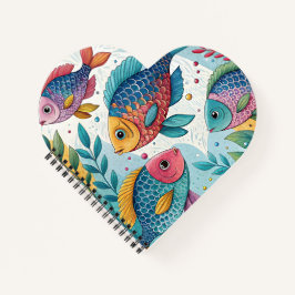 Cuaderno Pescado arco iris bajo el agua