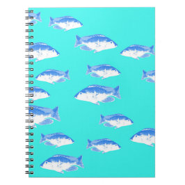 Cuaderno Pescado azul en turquesa