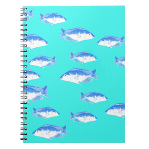 Cuaderno Pescado azul en turquesa