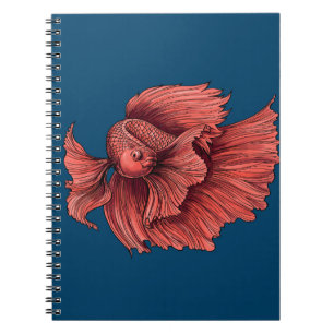 Cuaderno Pescado combativo de Coral Siamese