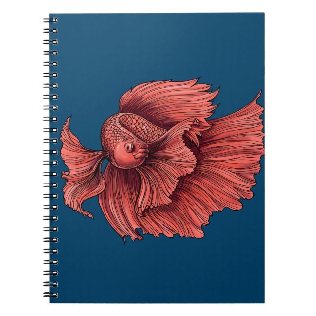 Cuaderno Pescado combativo de Coral Siamese (Frente)