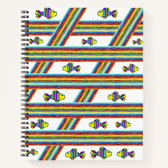 Cuaderno Pescado de bloc de notas espiral (Anverso)